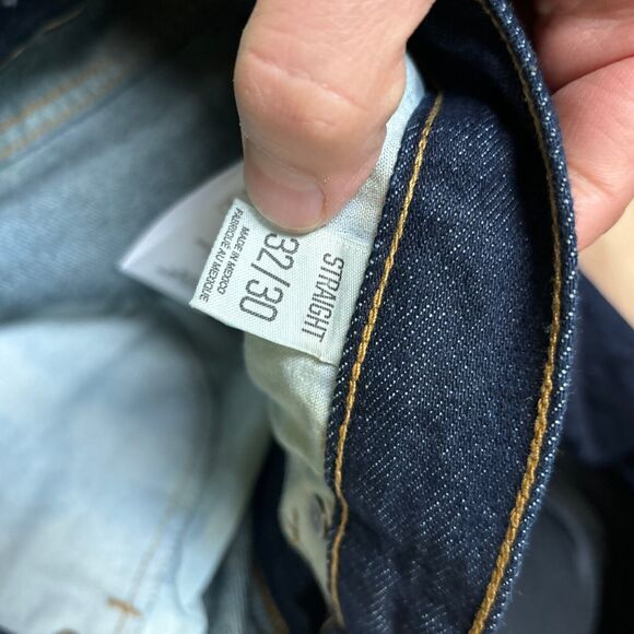 BDG Men's Straight Jeans - Dark Blue - Picture 8 of 10